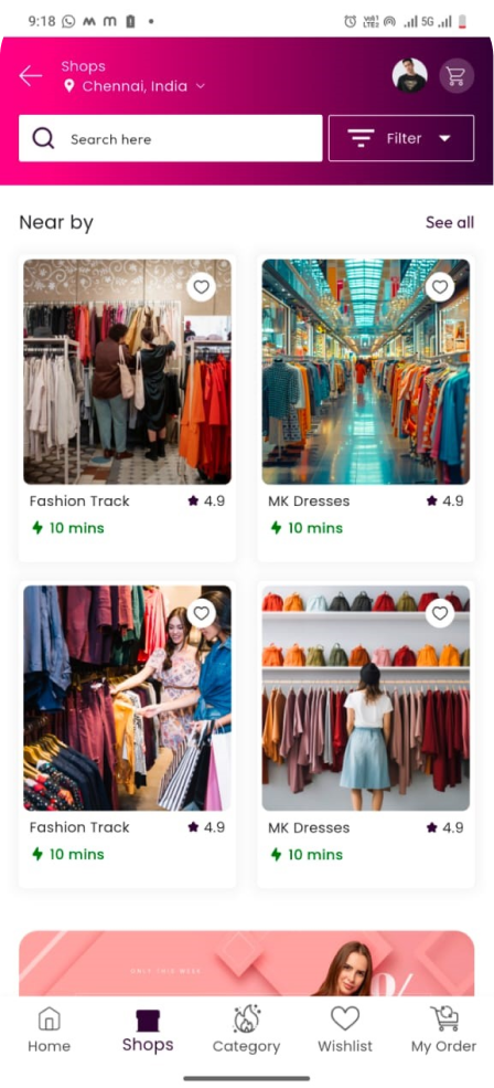 FashNow App Mockup
